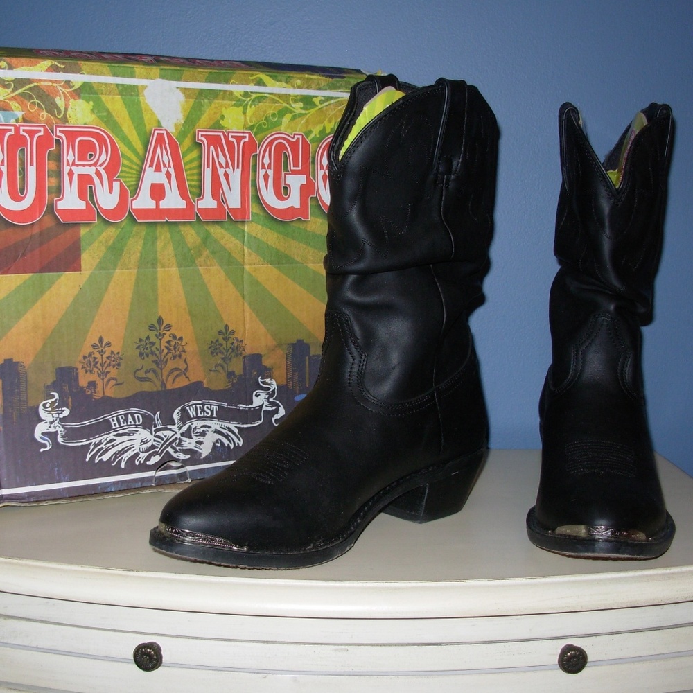 DURANGO WOMEN'S RD540 BLACK SLOUCH WESTERN BOOT